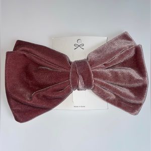 Women’s Pink Velvet Bow